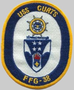 FFG-38 USS Curts patch crest insignia