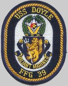 FFG-39 USS Doyle patch crest insignia