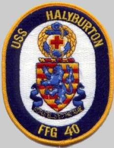 FFG-40 USS Halyburton patch crest insignia