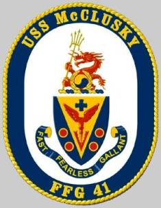 FFG-41 USS McClusky patch crest insignia