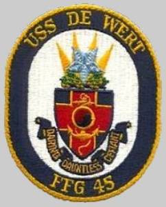 USS De Wert FFG-45 patch crest insignia