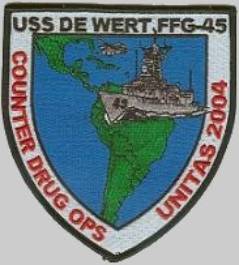 FFG-45 USS De Wert cruise patch
