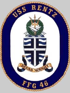 FFG-46 USS Rentz patch crest insignia