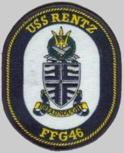 FFG-46 USS Rentz patch crest insignia