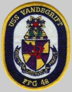 FFG-48 USS Vandegrift patch crest insignia