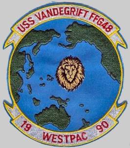 FFG-48 USS Vandegrift cruise patch