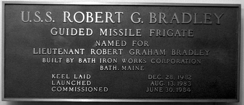FFG-49 USS Robert G. Bradley plaque