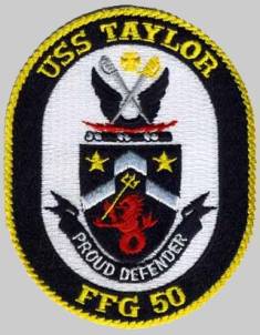 USS Taylor FFG-50 patch crest insignia