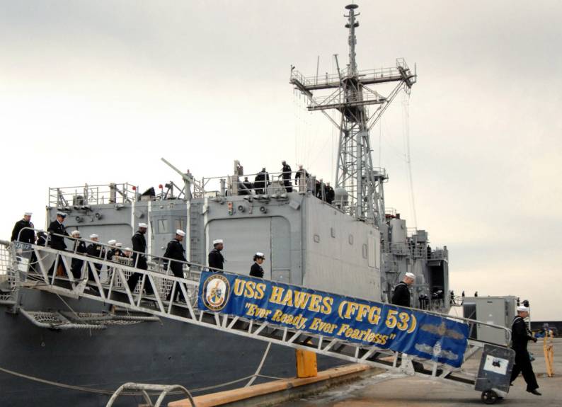 FFG-53 USS Hawes decommissioning ceremony Norfolk Virginia December 2010