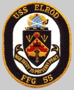 FFG-55 USS Elrod patch crest insignia