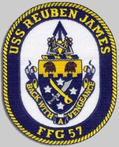 USS Reuben James FFG-57 patch crest insignia