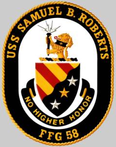 FFG-58 USS Samuel B. Roberts patch crest insignia
