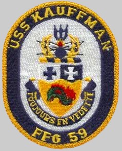 FFG-59 USS Kauffman patch crest insignia
