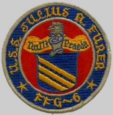 FFG-6 USS Julius A. Furer patch crest insignia