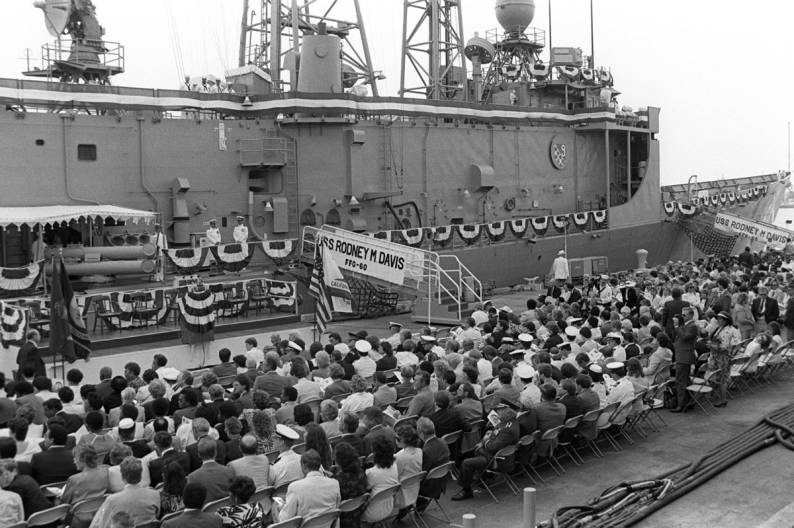 FFG-60 USS Rodney M. Davis commissioning
