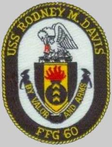 FFG-60 USS Rodney M. Davis patch crest insignia