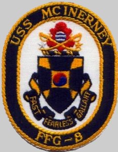 FFG-8 USS McInerney patch crest insignia