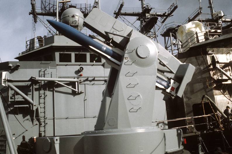 Mk-13 launcher with standard missile aboard USS De Wert FFG-45