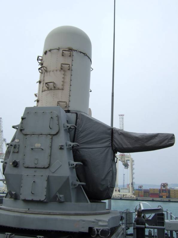 Mk-15 phalanx close-in-weapon-system CIWS aboard USS John L. Hall FFG-32