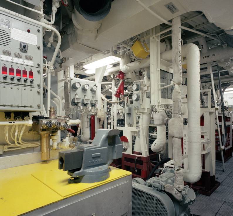 auxilary machinery room no.1 aboard USS Ford FFG-54