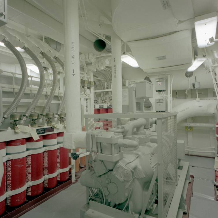 auxilary machinery room no.2 aboard USS Reuben James FFG-57
