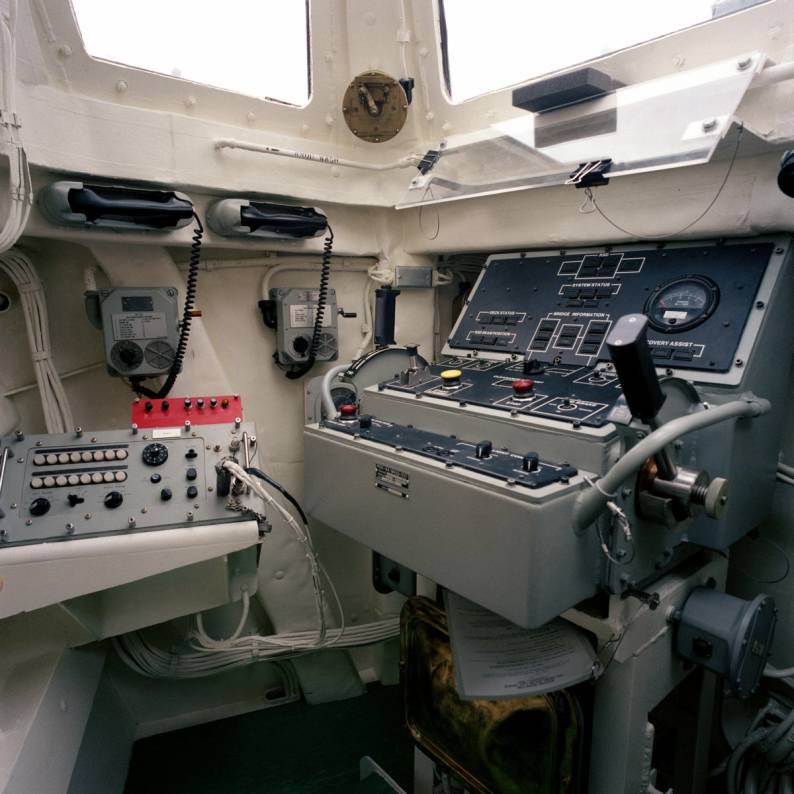recover assist securing traverse (RAST) control station aboard USS Ford FFG-54