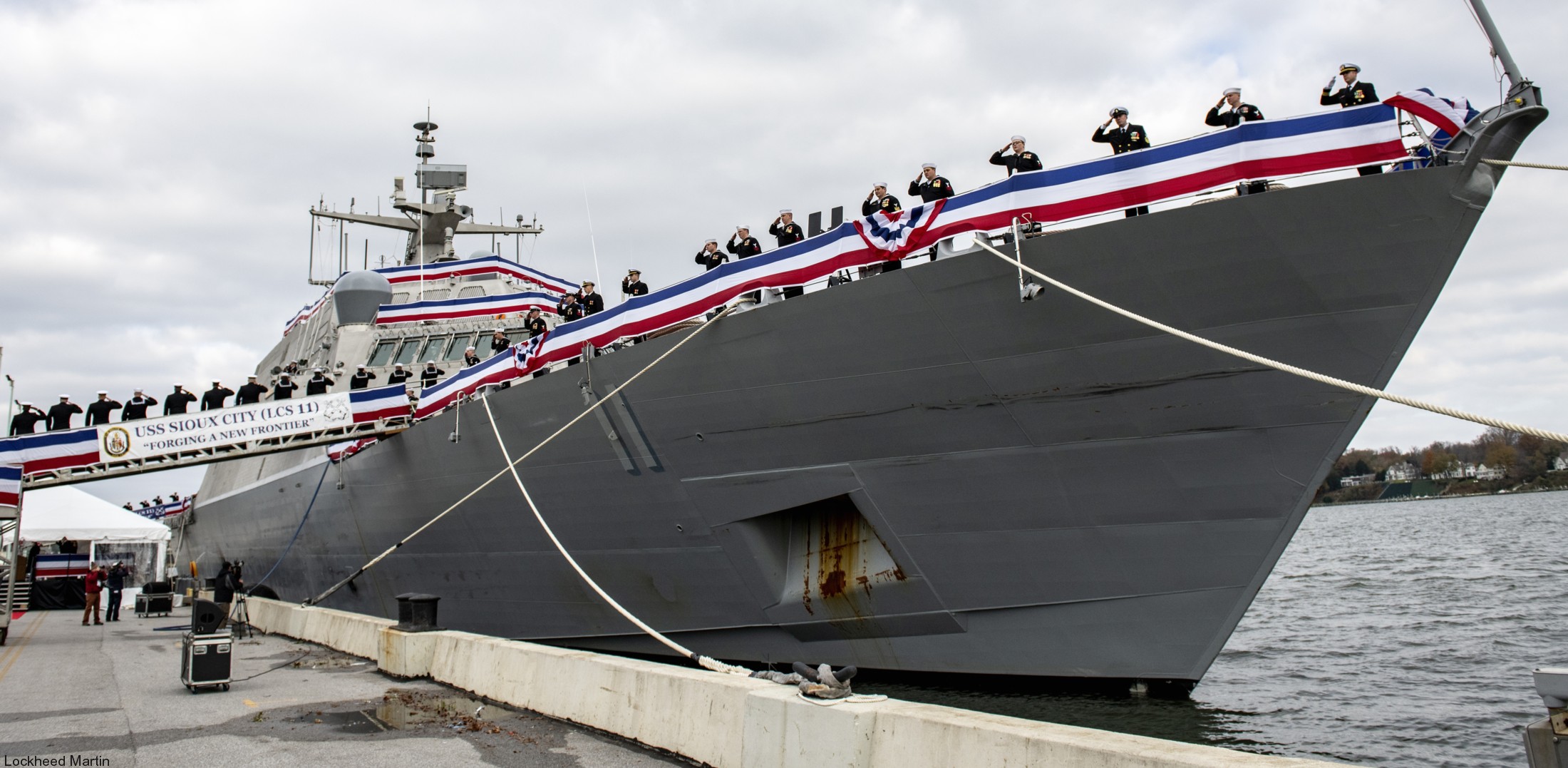 lcs-11 uss sioux city freedom class littoral combat ship us navy 18 commissioning naval academy annapolis maryland