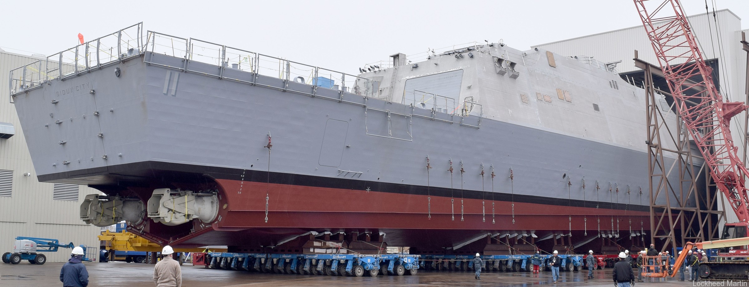 lcs-11 uss sioux city freedom class littoral combat ship us navy 48 roll out marinette marine lockheed martin