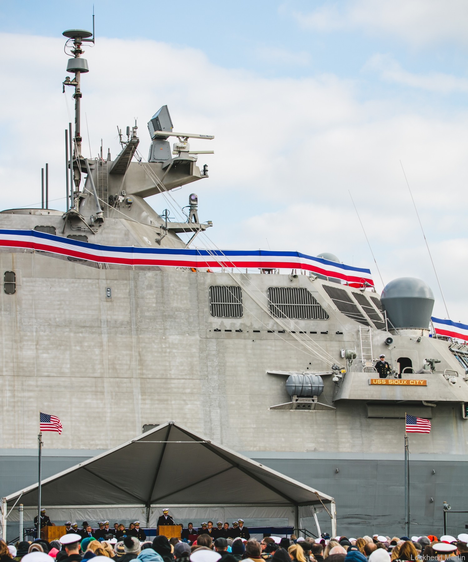 lcs-11 uss sioux city freedom class littoral combat ship us navy 62 commissioning annapolis