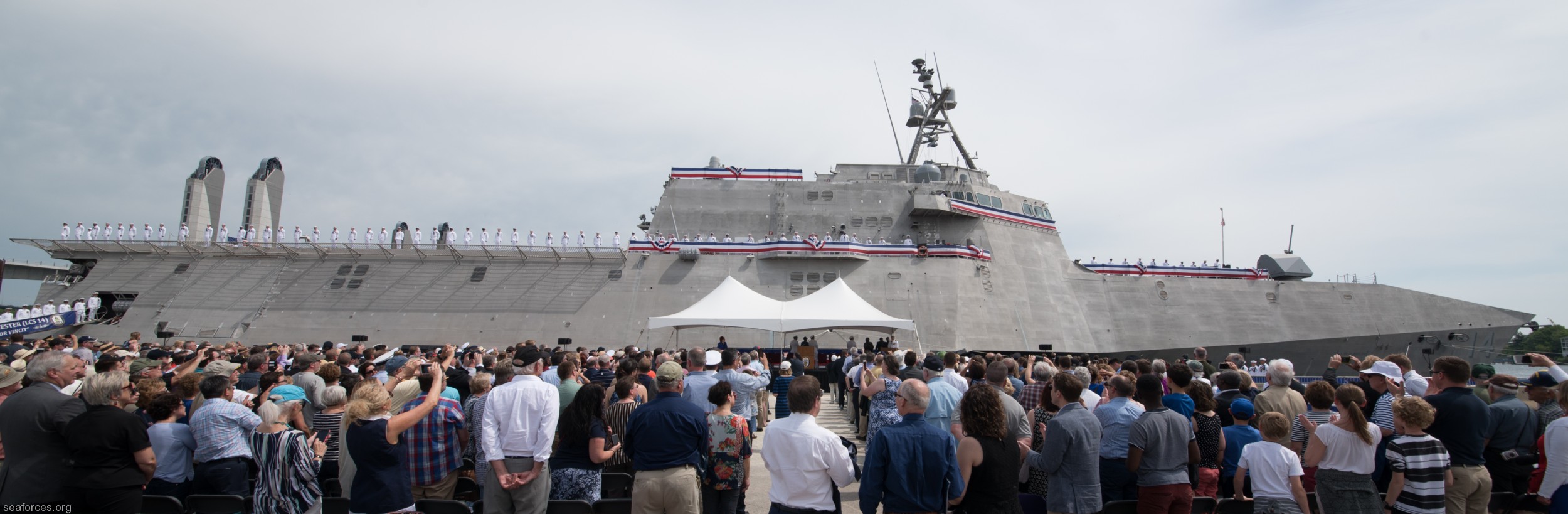 lcs-14 uss manchester littoral combat ship us navy 02 commissioning ceremony portsmouth new hampshire may 2018
