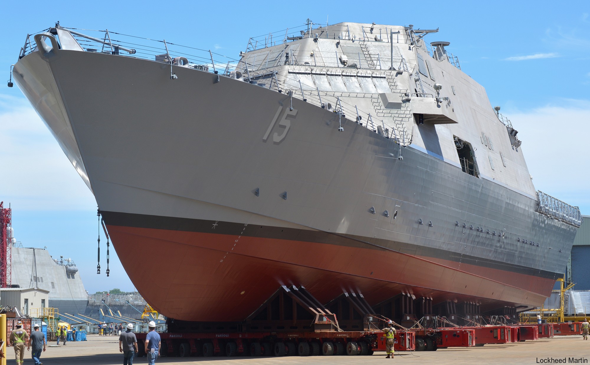 lcs-15 uss billings freedom class littoral combat ship us navy 41 roll out