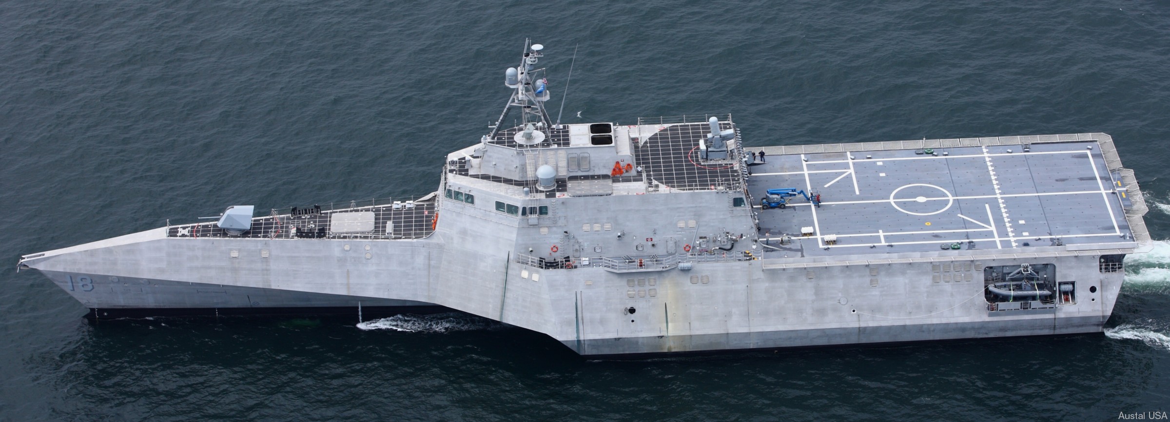 lcs-18 uss charleston independence class littoral combat ship us navy 17 trials austal usa