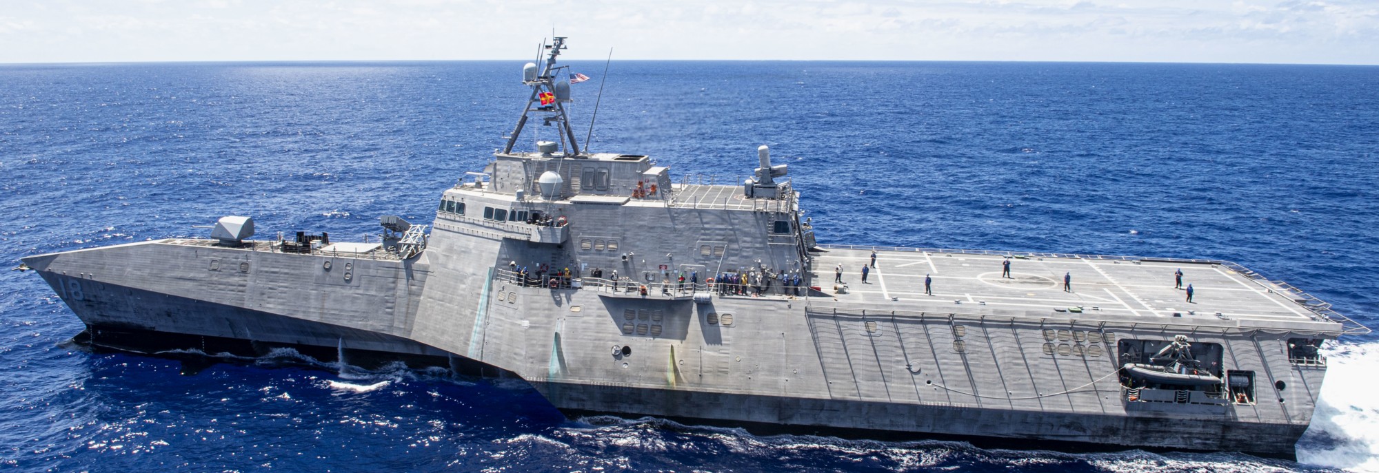 lcs-18 uss charleston independence class littoral combat ship us navy philippine sea 38