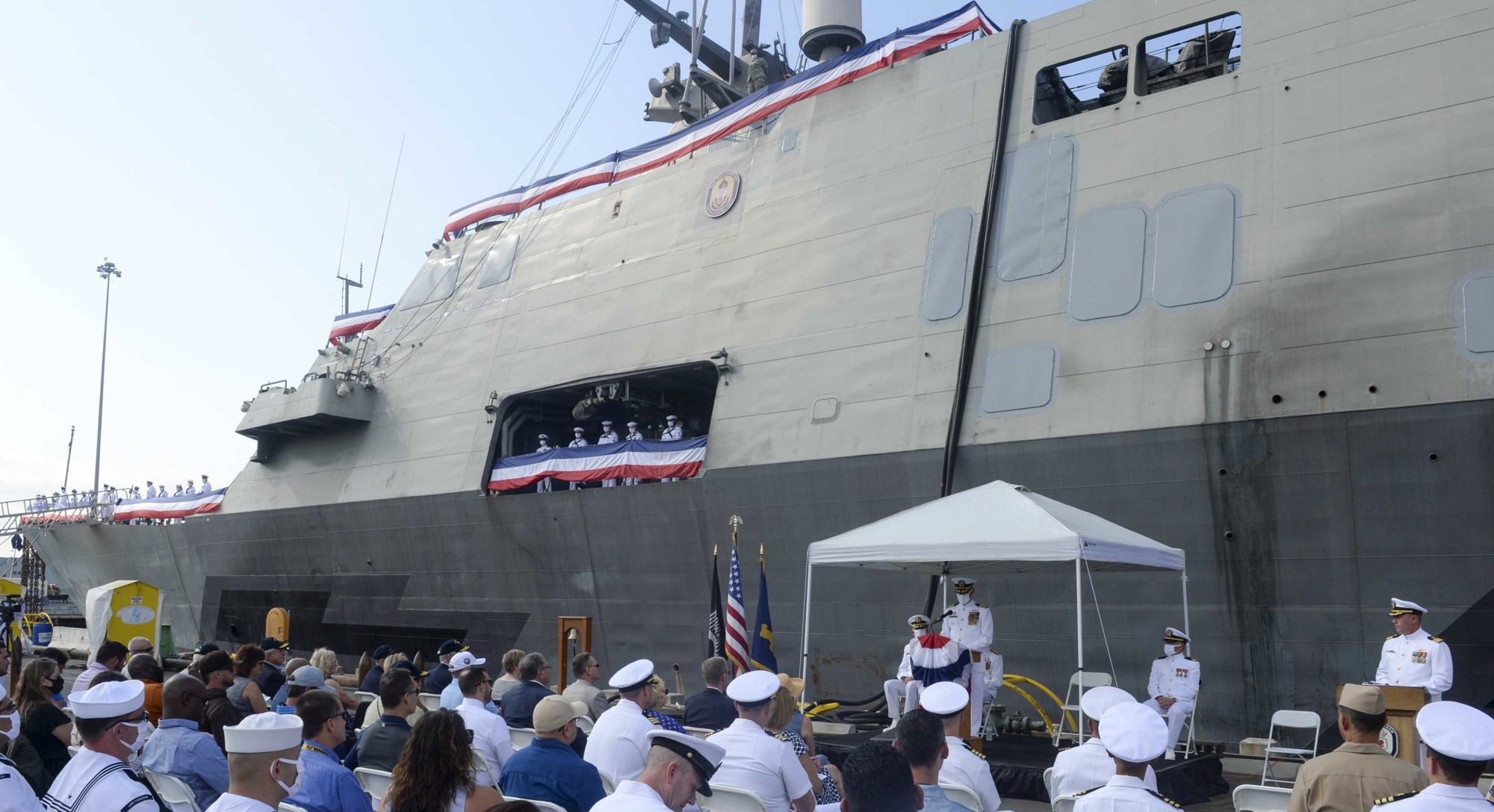 lcs-1 uss freedom class littoral combat ship us navy decommissioning ceremony san diego california 178