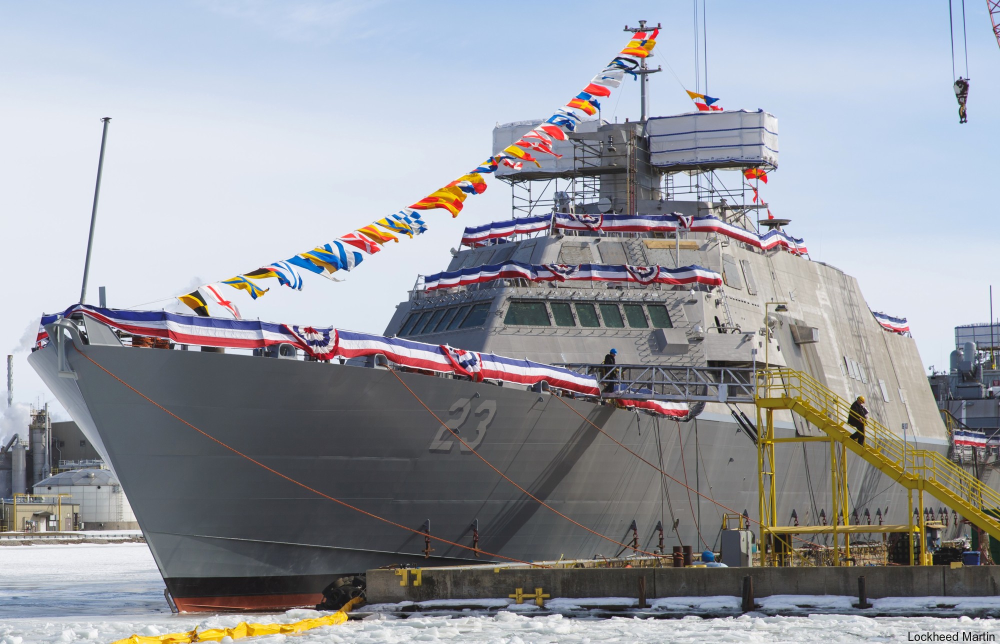 lcs-23 uss cooperstown freedom class littoral combat ship us navy 09 marinette marine wisconsin
