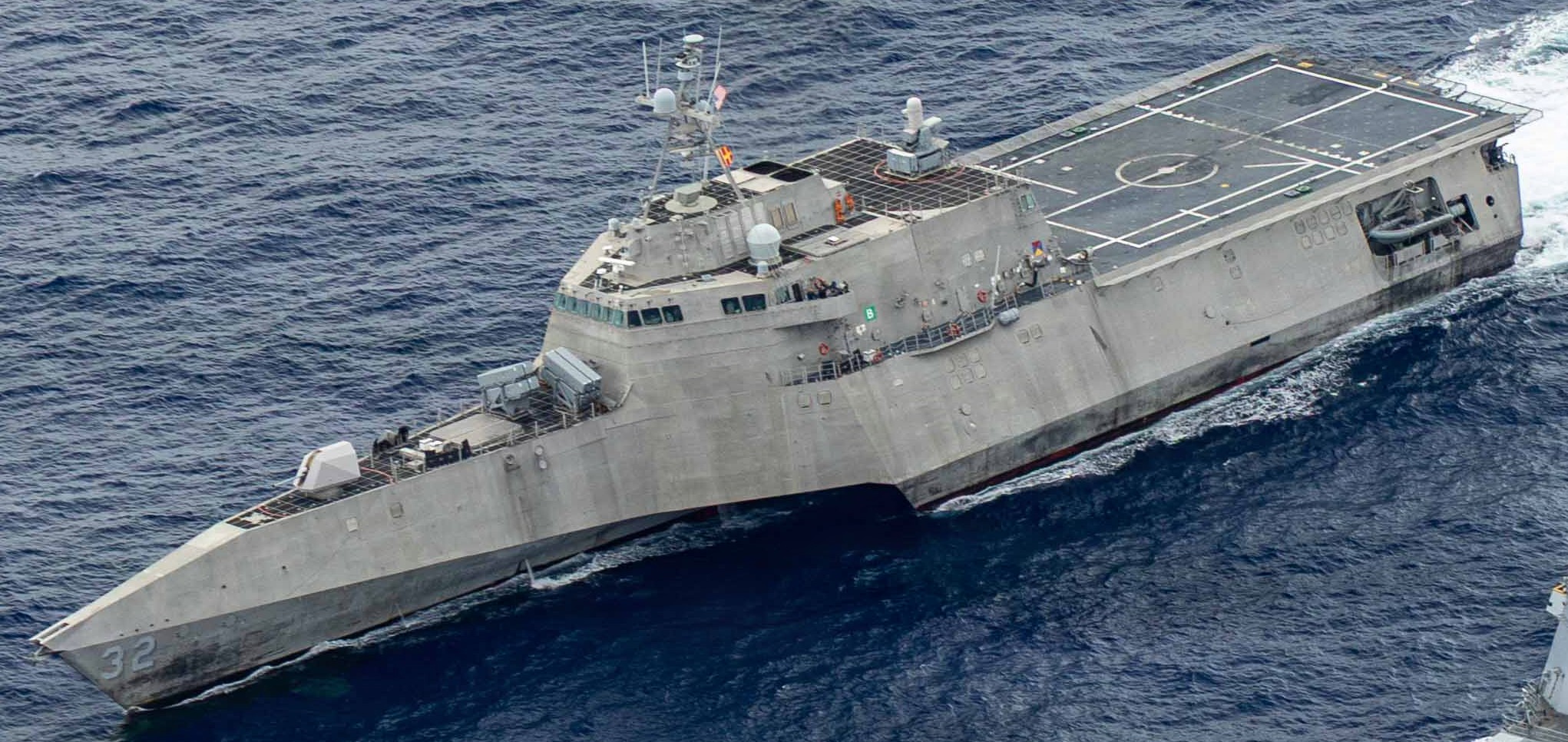 uss santa barbara lcs-32 littoral combat ship independence class us navy philippine sea 16
