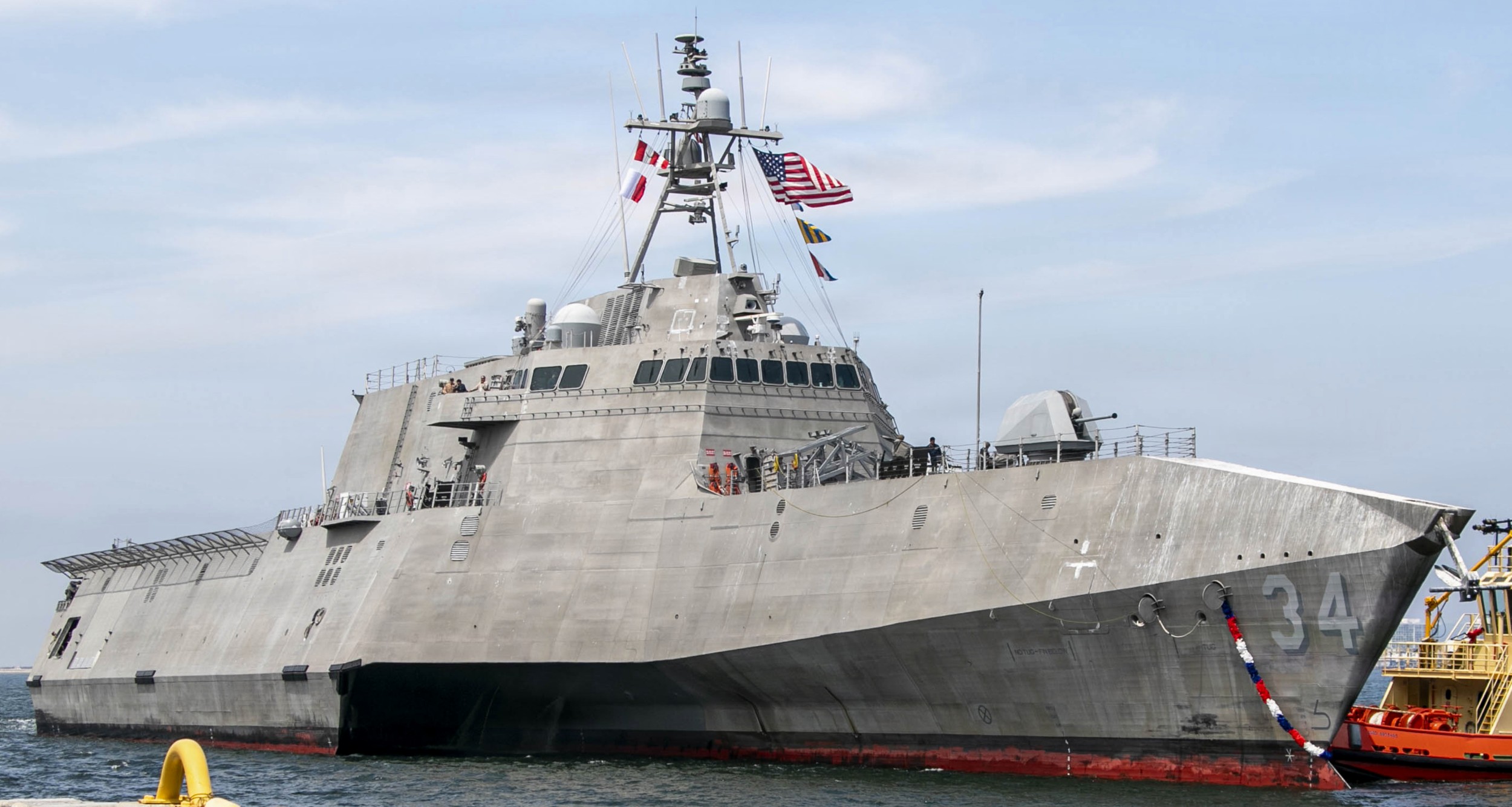 uss augusta lcs-34 independence class littoral combat ship us navy returning naval base san diego 2026 23