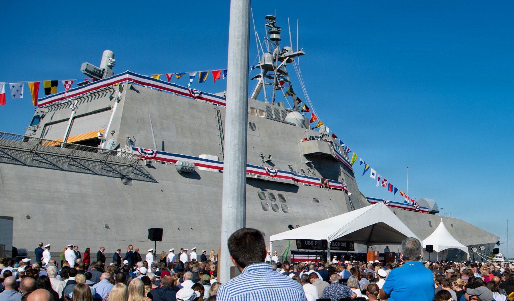 uss pierre lcs-38 independence class littoral combat ship commissioning panama city florida 2025 15