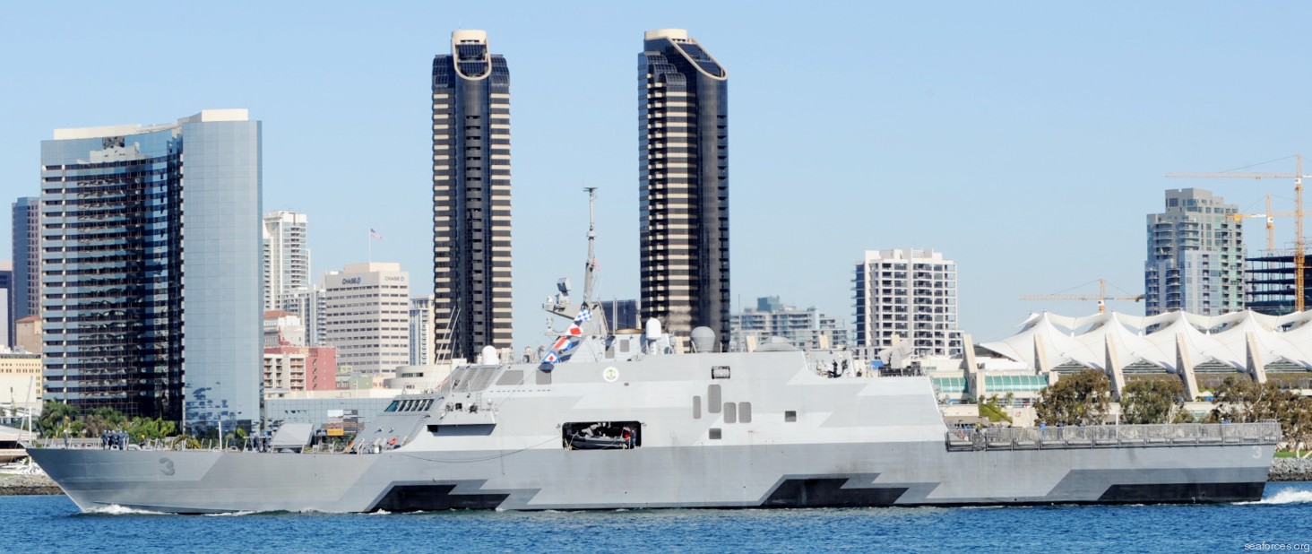 lcs-3 uss fort worth littoral combat ship freedom class us navy 43 san diego california