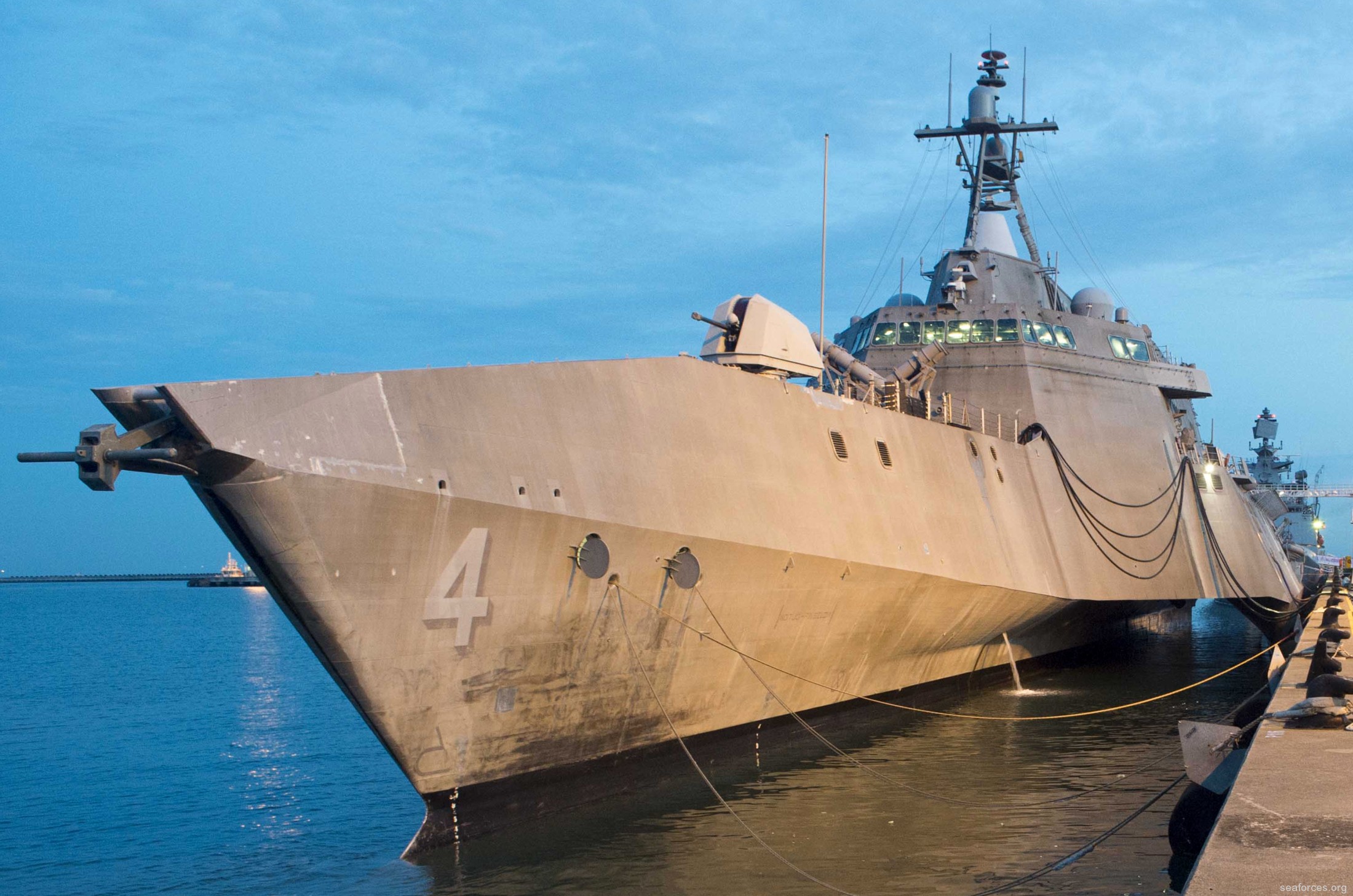 lcs-4 uss coronado independence class littoral combat ship us navy 12 changi naval base singapore