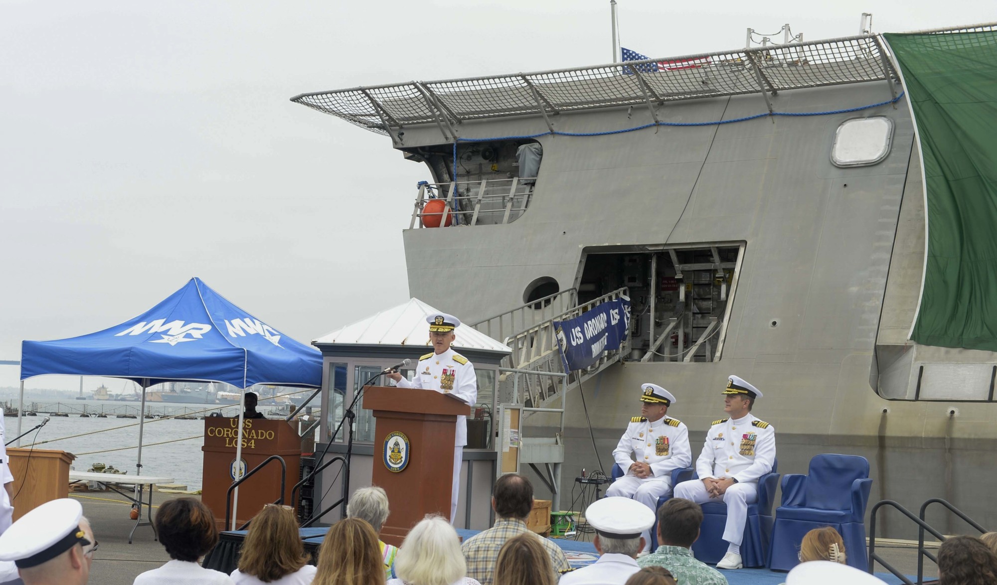 lcs-4 uss coronado independence class littoral combat ship us navy decommissioning ceremony san diego 46