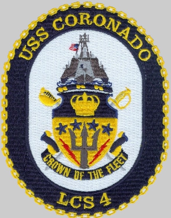 lcs-4 uss coronado patch insignia crest badge littoral combat ship us navy 02p