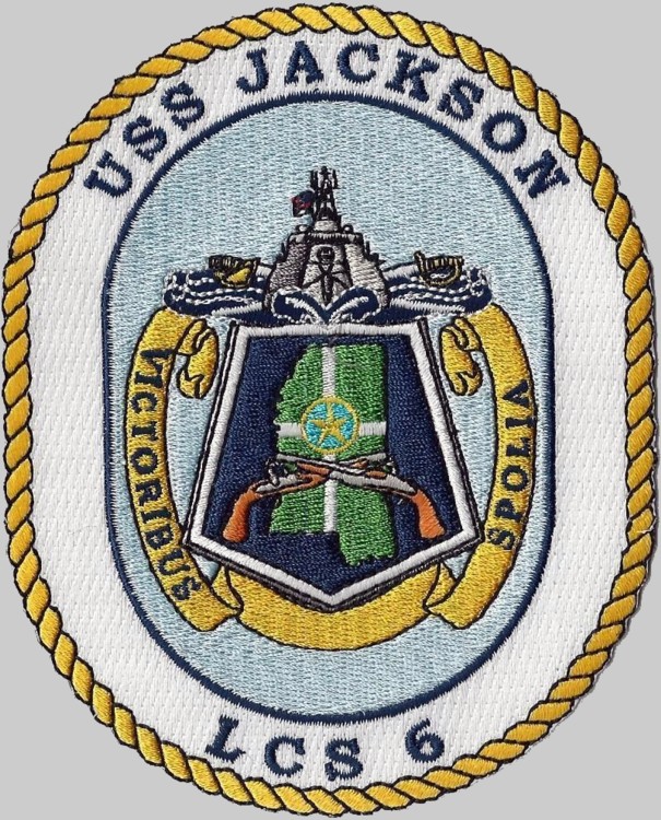 lcs-6 uss jackson insignia crest patch badge independence class littoral combat ship us navy 03p