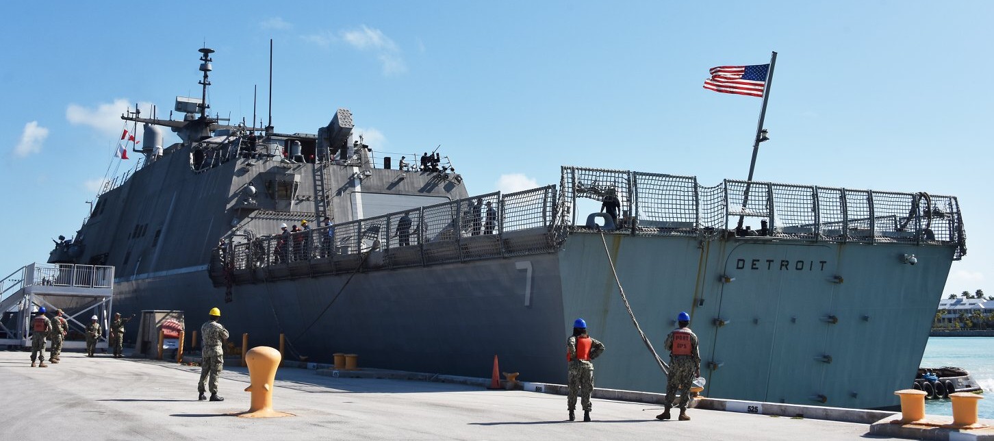 lcs-7 uss detroit freedom class littoral combat ship us navy 61 key west florida