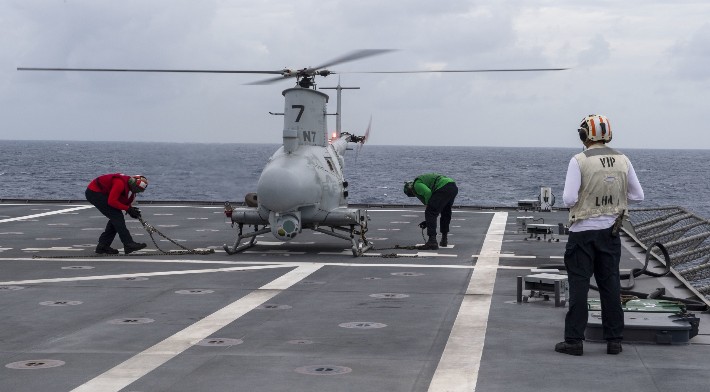 lcs-8 uss montgomery independence class littoral combat ship us navy 28 mq-8b fire scout uav