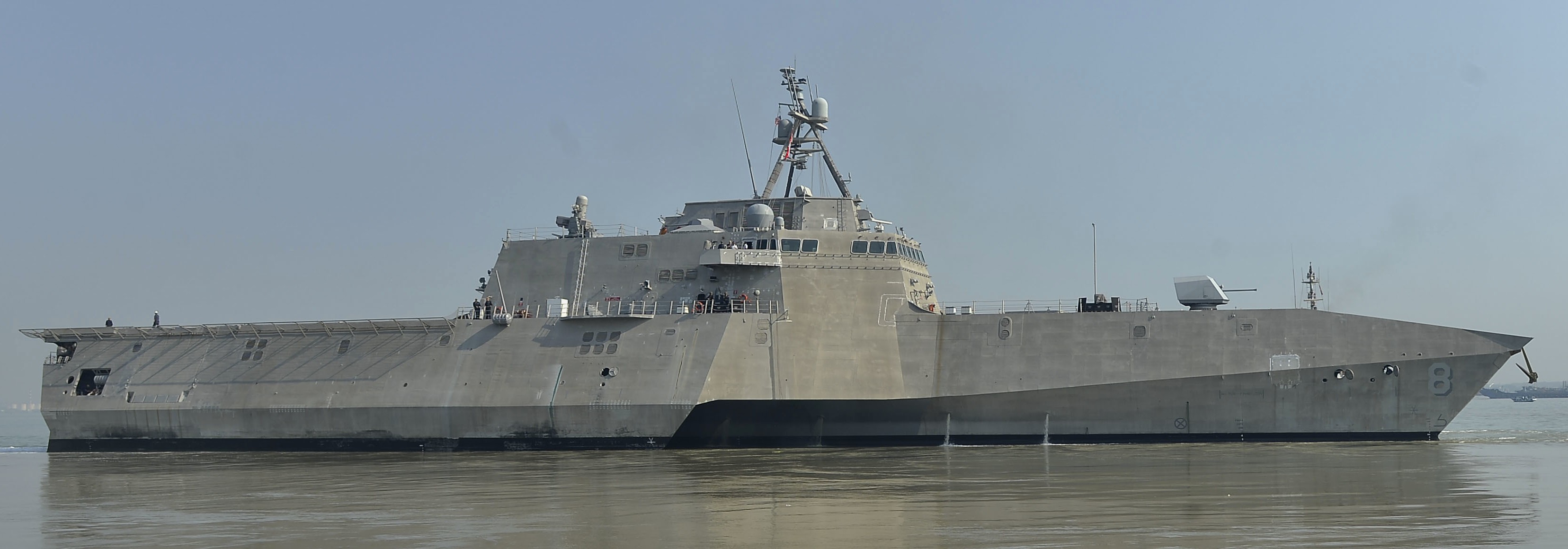 lcs-8 uss montgomery independence class littoral combat ship us navy 38 tanjung perak port indonesia