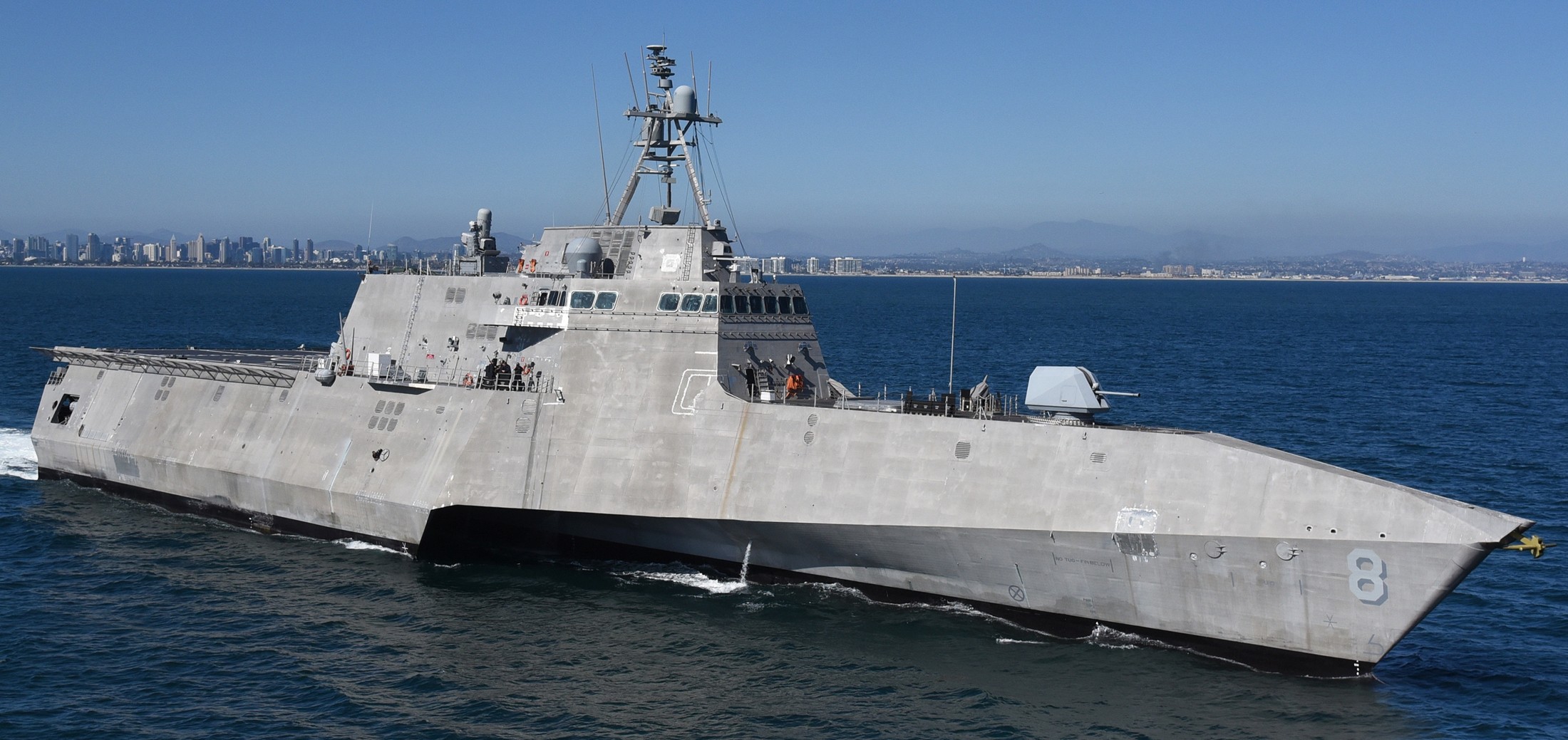 lcs-8 uss montgomery independence class littoral combat ship us navy 52 san diego naval base california
