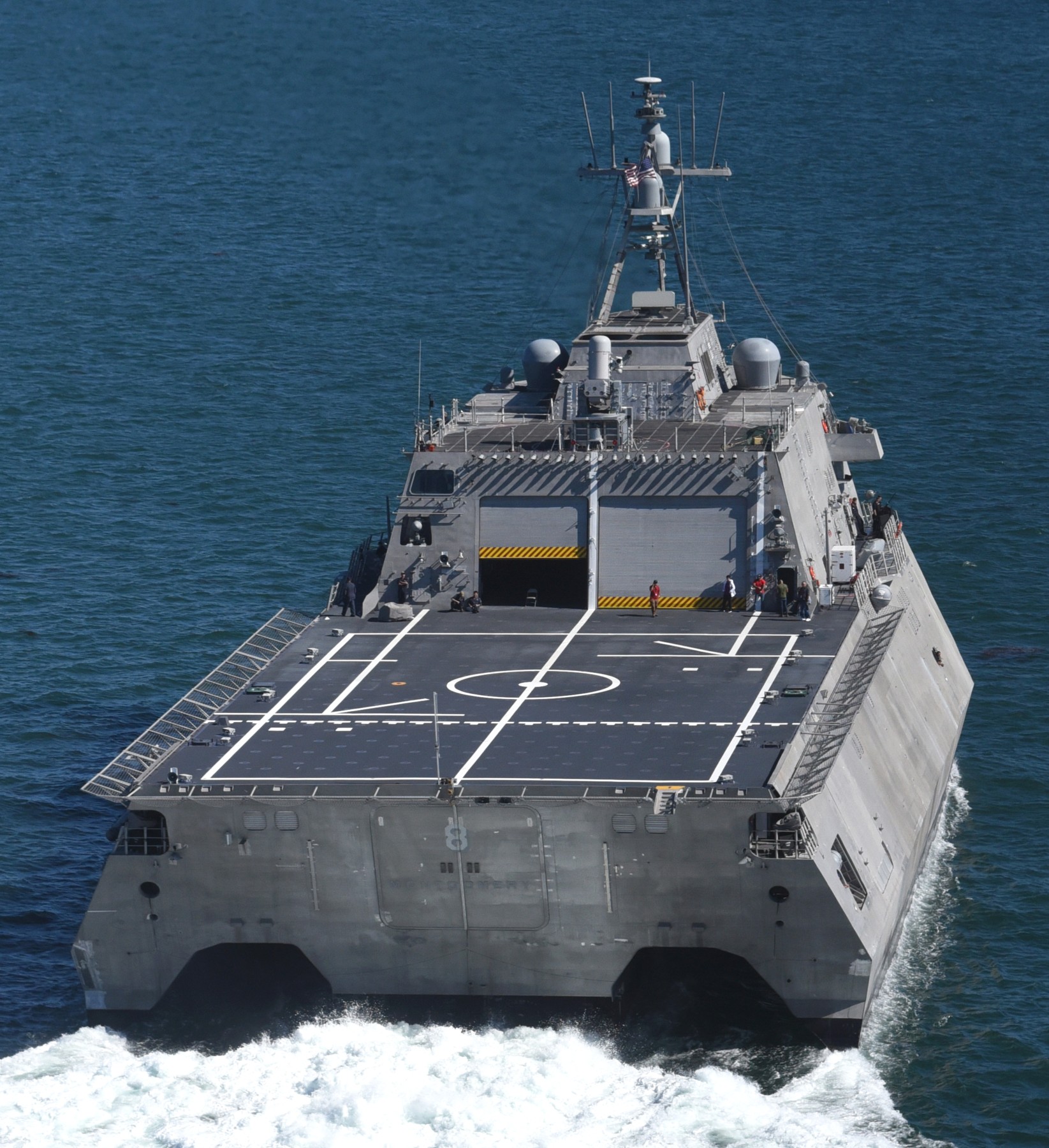 lcs-8 uss montgomery independence class littoral combat ship us navy 56 flight deck