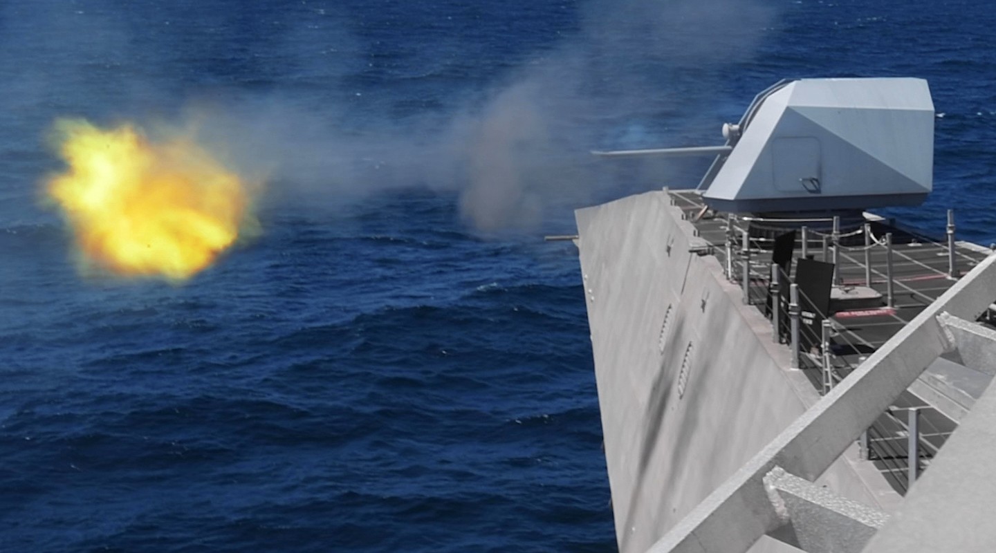 lcs-8 uss montgomery independence class littoral combat ship us navy 60 mark 110 57mm gun fire