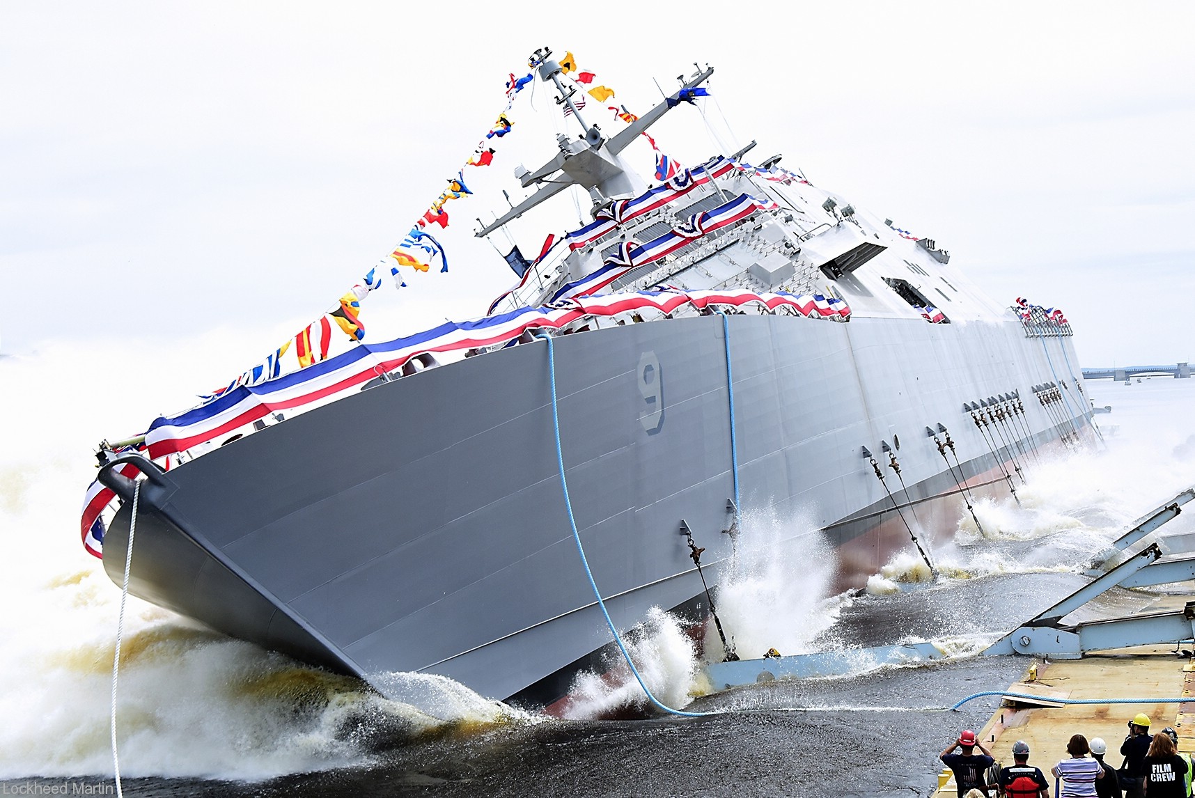 lcs-9 uss little rock freedom class littoral combat ship us navy 02 christening launching